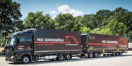 PAUL SCHOCKEMÖHLE  Logistics made in Germany  Megaliner  Bahntrailer  HUCKEPACK